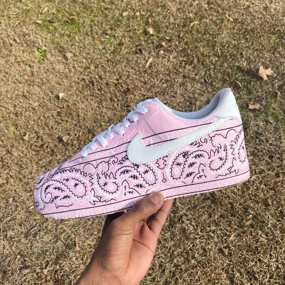 Air Force 1 pink bandana custom